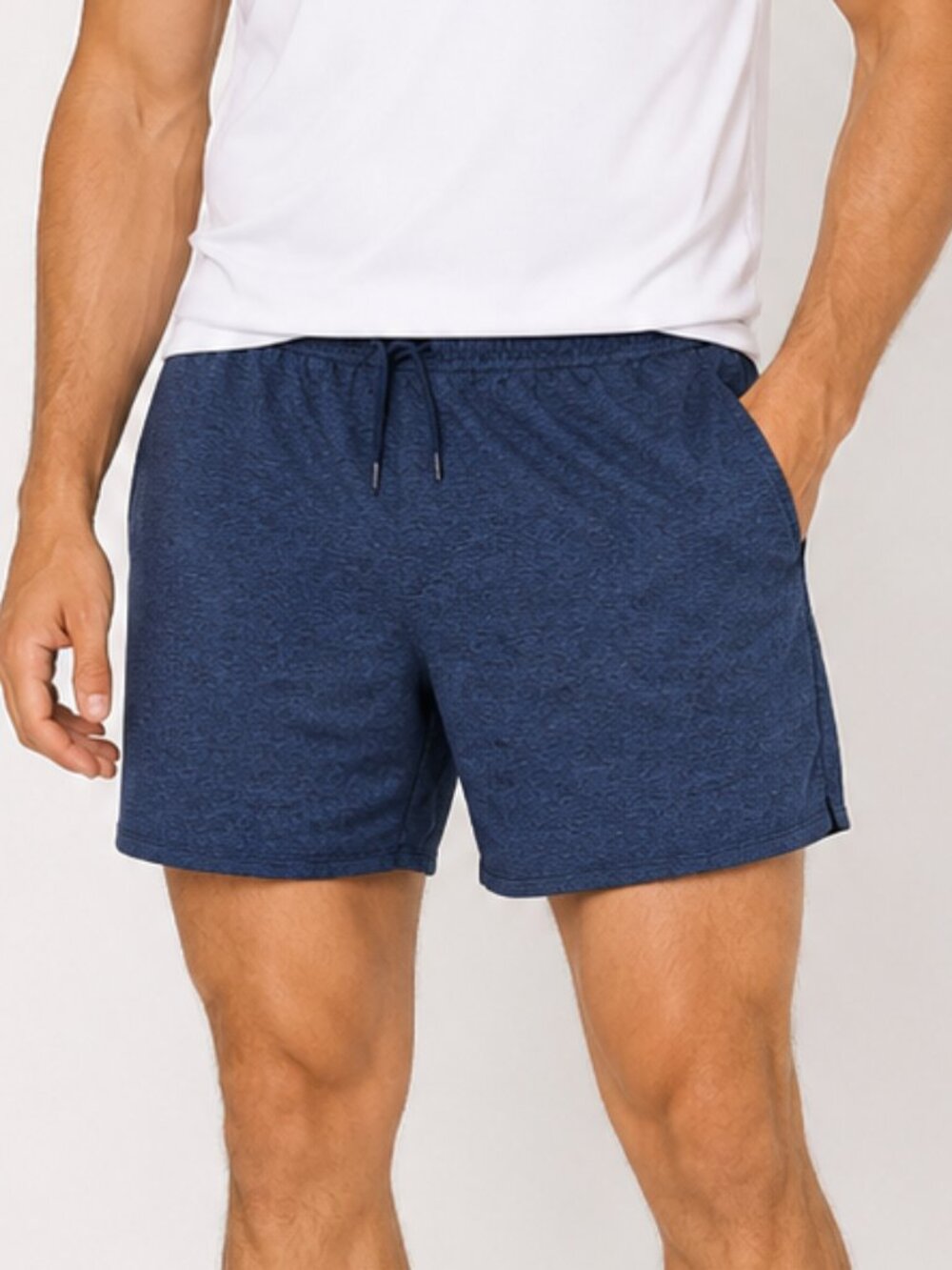 Rabbit Running Shorts Mens XL Heather Navy Blue 7.5” Inseam Athletic